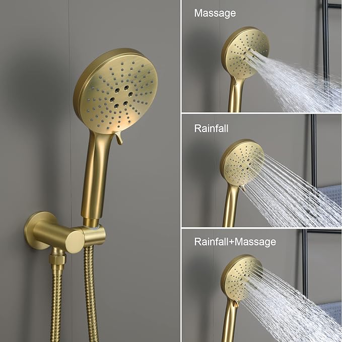 Iriber Shower System Wall Mounted Shower Faucet Mixer Set - Image 5