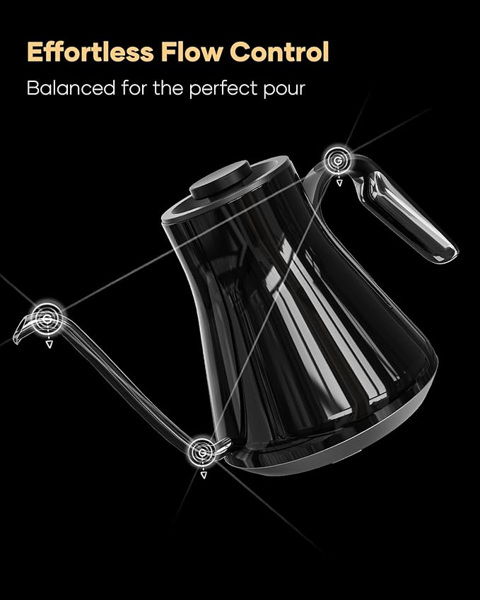 Cocinare FLOW B9 Gooseneck Electric Kettle, Precise Temperature Control - Image 6