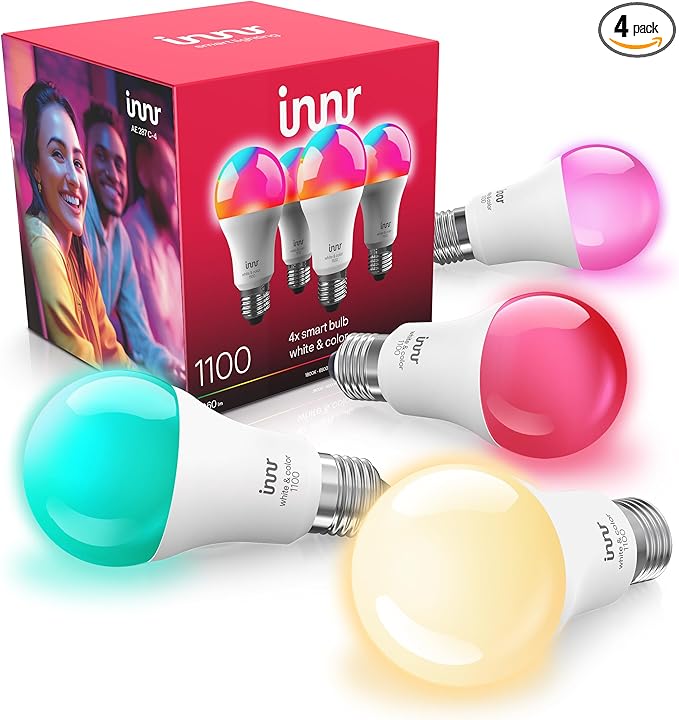 innr Zigbee A19 Smart Bulb, Works by innr