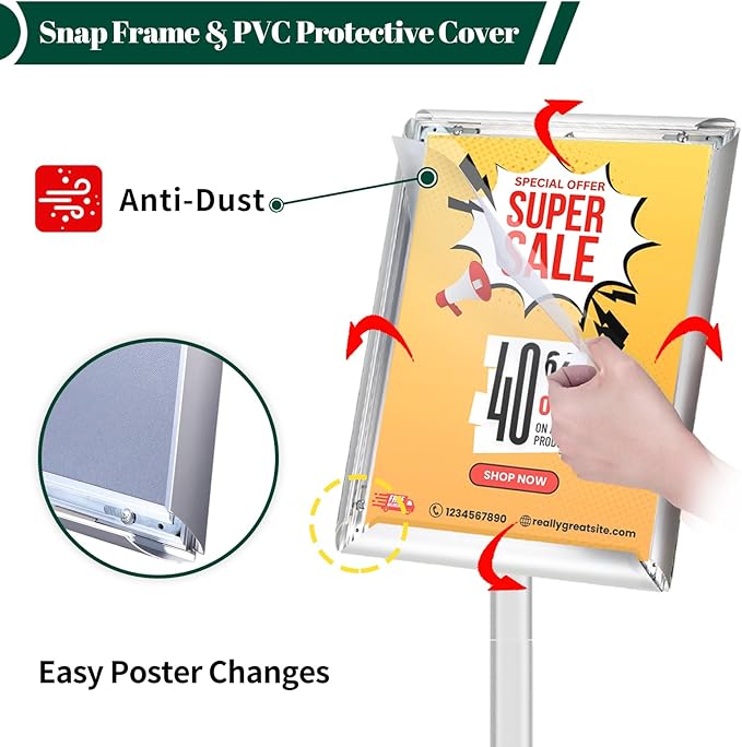 Heavy Duty Pedestal Sign Holder - Image 3
