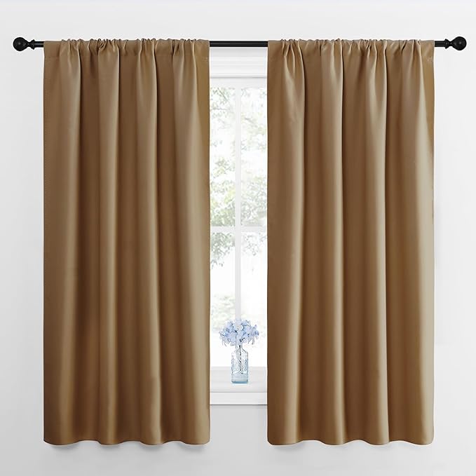 NICETOWN Kitchen Curtains, Short Blackout Curtains & Drapes, Thermal Insulated by NICETOWN