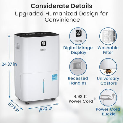 Yaufey 150 Pints Energy Star Dehumidifier - Image 7