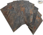 AULIGET 100 Piece Rust Slate Peel and Stick Backsplash Wall Tiles, Laundry Room by AULIGET