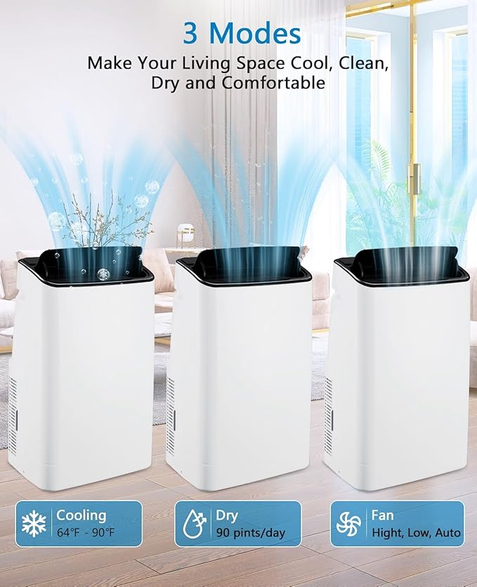 Portable Air Conditioners, 14000 BTU Cooling Capacity - Image 5