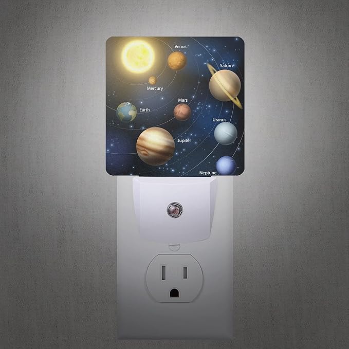 Smoaffly Planet Solar System Universe Galaxy Space Night Light Plug-in LED - Image 2