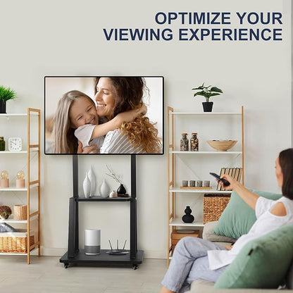 Maiproo Rolling TV Stand with Wheels - Image 2