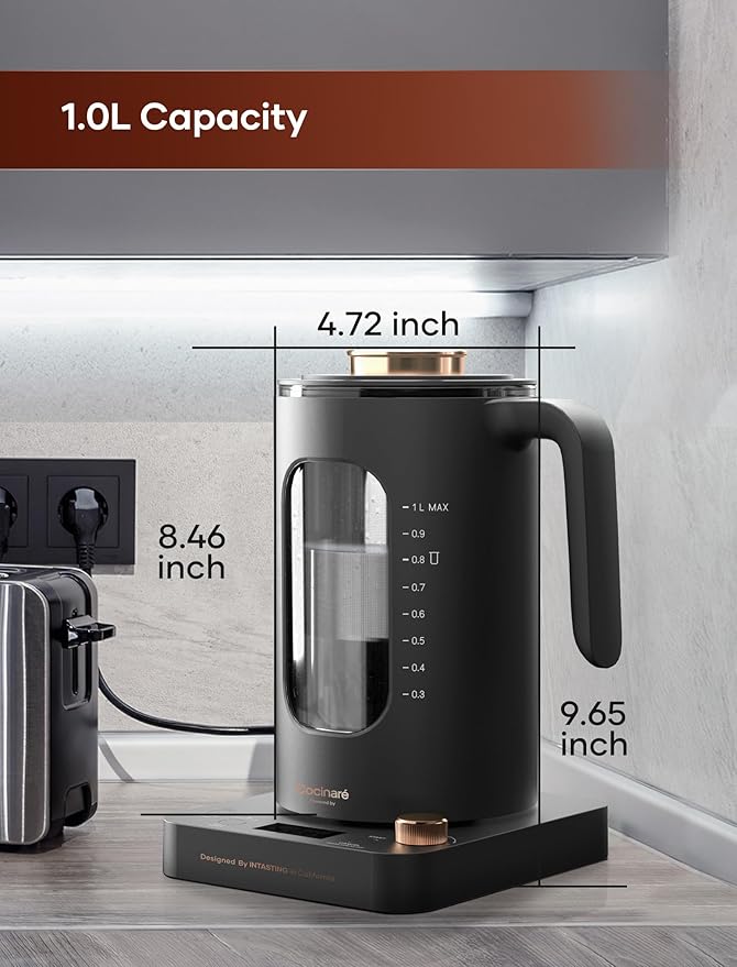Electric Tea Kettle, INTASTING Glass Electric Kettle - Image 8