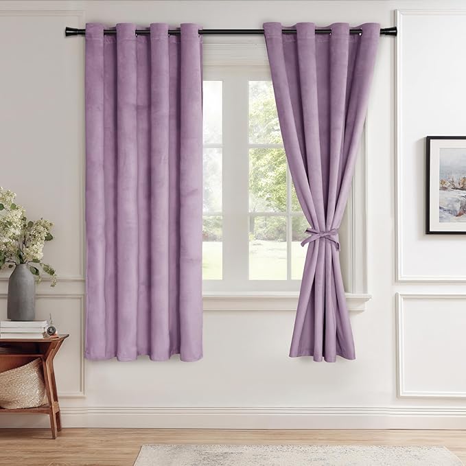 JIUZHEN Velvet Curtains for Bedroom by JIUZHEN