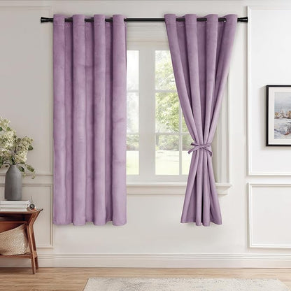 JIUZHEN Velvet Curtains for Bedroom by JIUZHEN
