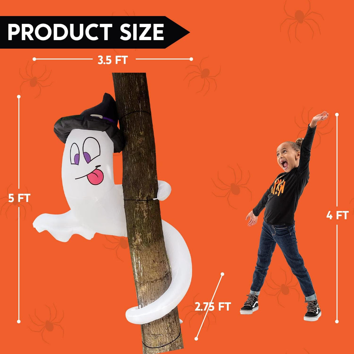 Joiedomi Halloween Inflatables Outdoor Decorations, Inflatable Ghost Hallowee...