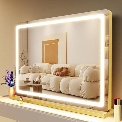 Makeup Vanity Mirror with Lights 20" L x 26" W Large LED Makeup Mirror - Image 6
