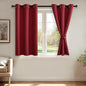 JIUZHEN Christmas Curtains Red Blackout Curtains by JIUZHEN