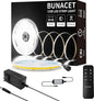 BUNACET COB LED Strip Light 20ft/6m Cool White 6500K High Lumen CRI 90+ by BUNACET