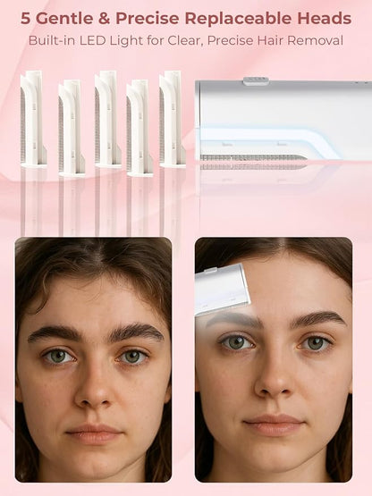 Dermaplane Facial Razor for Women – Electric 3-Speed Sonic Face Hair Removal - Image 5
