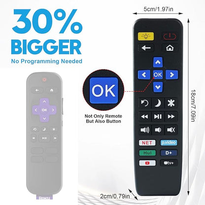 Big Button TV Remote Control Replacement - Image 3