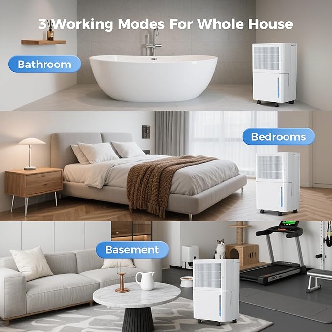 2, 500 Sq Ft Portable Home Dehumidifier - Image 6
