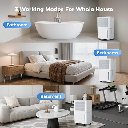 2, 500 Sq Ft Portable Home Dehumidifier - Image 6