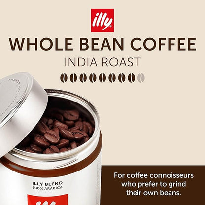 illy Whole Bean Coffee, India Single Origin Dark Roast, 100% Arabica, Premium - Image 2