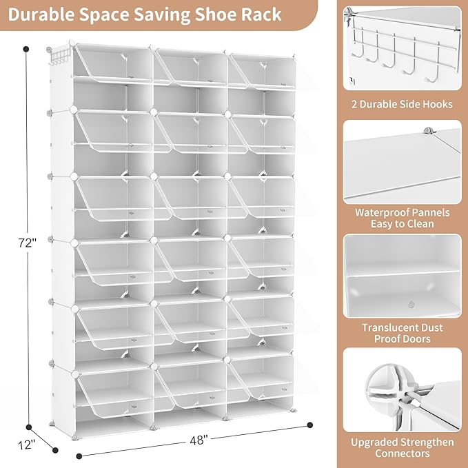 ROJASOP Portable Shoe Rack Organizer - Image 3