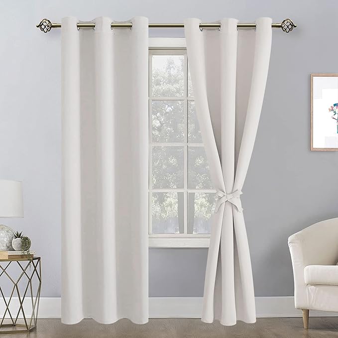 Hiasan Blackout Curtains for Bedroom, 42 x 84 Inches Long - Image 2
