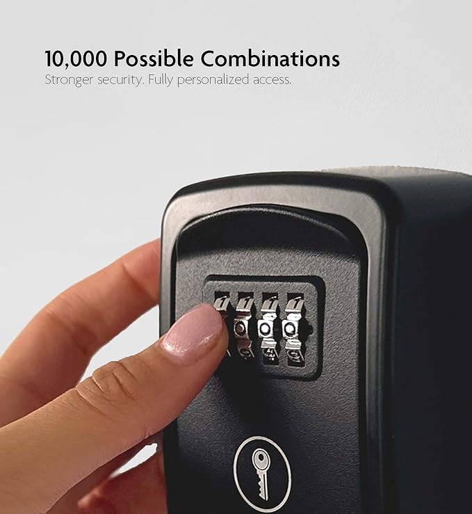 Iron Lock® Key Lock Box Wall Mount – Waterproof Heavy Duty Metal Lock Box - Image 3