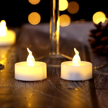 AGPTEK Tea Lights, 100 Pack Flameless LED Candles Battery Operated Tealight - Image 4