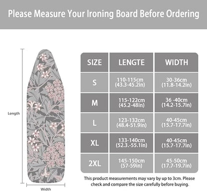 ZCFYGDX William Morris Prints Ironing Board Cover Decor, Resist Scorching & - Image 6
