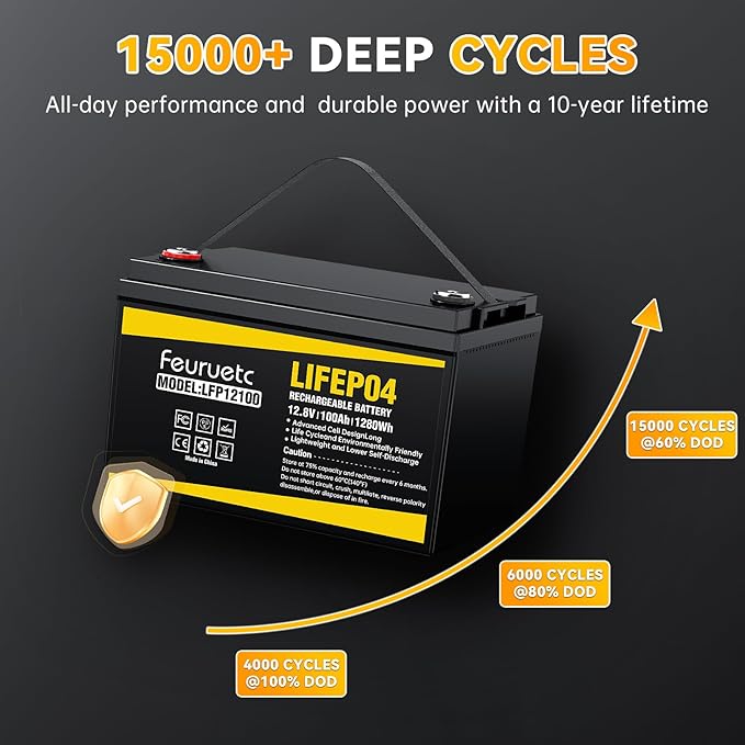 12V 100Ah LiFePO4 Battery - Image 5