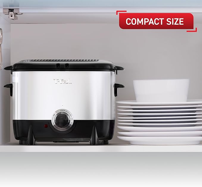 T-fal Mini Deep Fryer, Stainless Steel Deep Fryer - Image 3