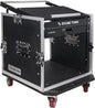 Sound Town High-Quality 1/2” Plywood 10U PA DJ Pro Audio Rack/Road ATA Case by SOUNDTOWN