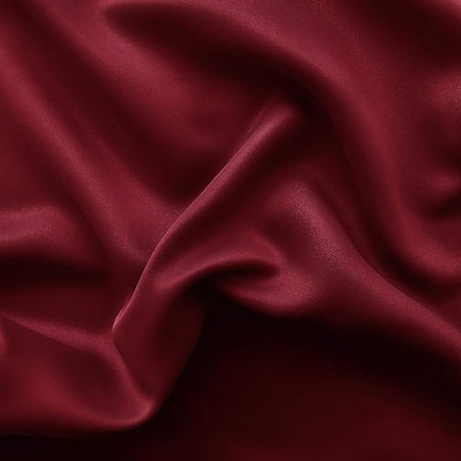 DWCN Thermal Curtains 45 Inches Long, Burgundy Blackout Drapes - Image 5