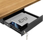 Under Desk Drawer Storage with Lock, Metal Undermount Table Drawer, Ball by CiaoStilista