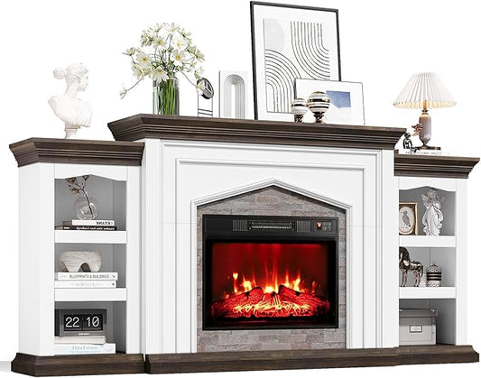 Naice 80" Electric Fireplace by Naice