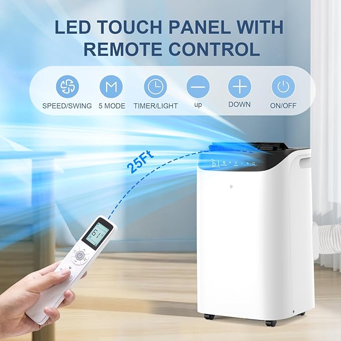 14000 BTU Portable Air Conditioner and Heater - Image 7