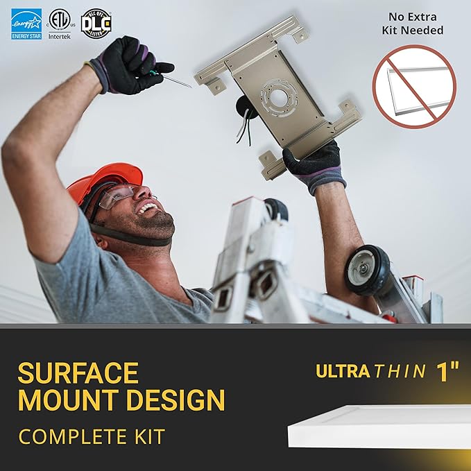 NUWATT 1x1 FT LED Square Surface Mount Panel, 5CCT - Image 4