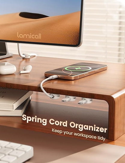 Lamicall Spring Cord Organizer, Office Desk Accessories - Image 2