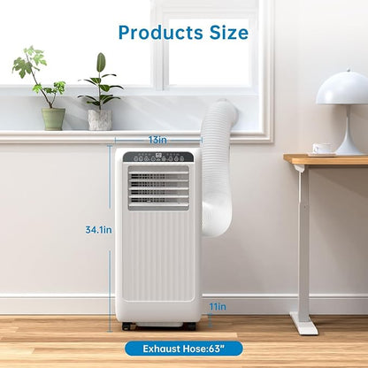 Portable Air Conditioners 8000 BTU, Remote Control AC Unit - Image 2
