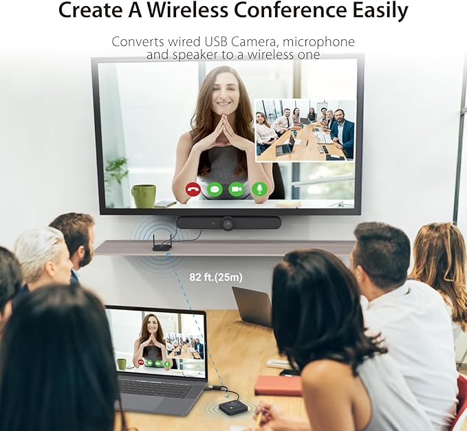 j5create Wireless Extender for USB Webcam, Microphones, or Speakers, No USB - Image 3