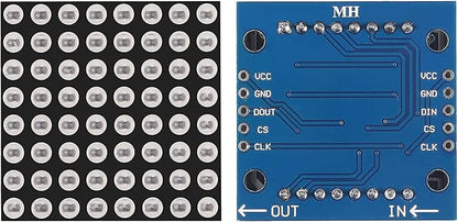 Azuocn 5PCS MAX7219 8x8 Dot Matrix LED Display Module 5V MCU Control MAX7219 - Image 4