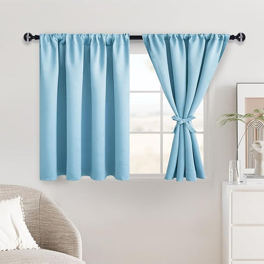 JIUZHEN Short Blackout Curtains by JIUZHEN