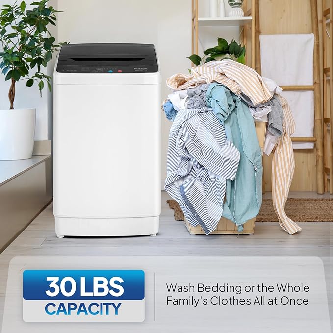 ROVSUN 30LBS Washing Machine, Full-Automatic Portable Washer - Image 2