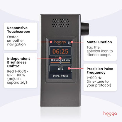 Hooga Red Light Therapy Panel, 72 High-Efficiency Low-Level LEDs, Flicker-Free - Image 4