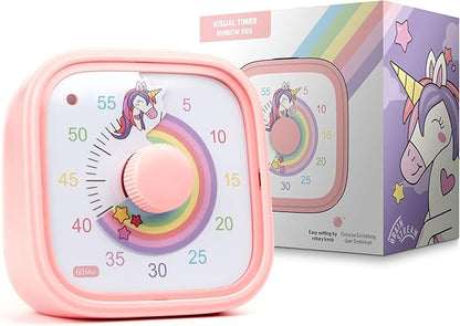Visual Timer for Kids – Rainbow Ride Clock by Brainstream