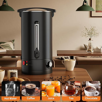 100 Cup Large Coffee Urn with Double Wall Insulation, 14L/3.8 Gallon Stainless - Image 9