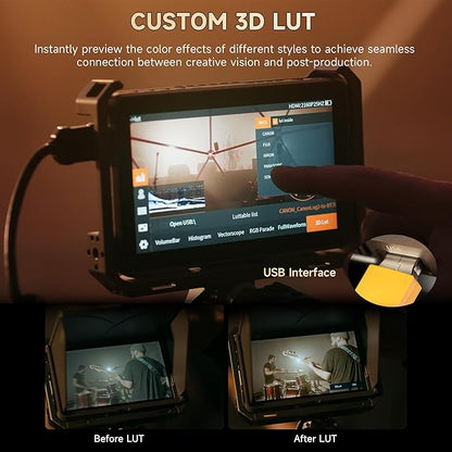 VILTROX DC-X2 Touchscreen Camera Field Monitor, 2000 Nits 6 inch On Camera - Image 6