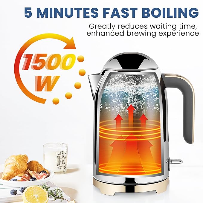 SUSTEAS Electric Kettle - 57oz Hot Tea Water Boiler - Image 3