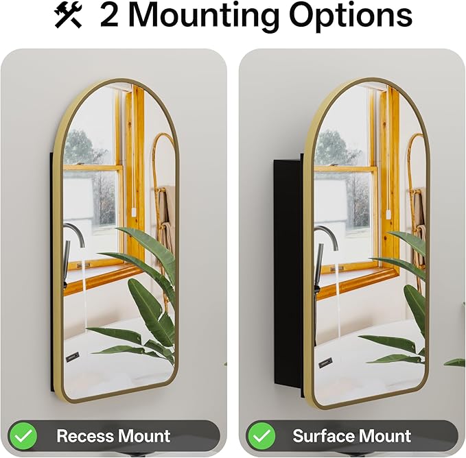 Arched Bathroom Medicine Cabinet - Image 4