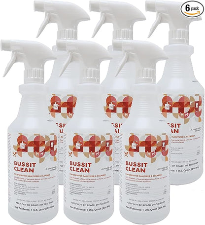 Bussit Clean Food Surface Sanitizer & Cleaner, Kills 99.9% of Kitchen Bacteria by JaniSource