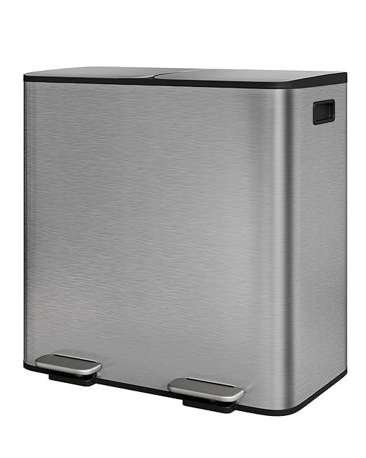 Garvee Trash Can, 2 x 10.6 gal Garbage Can by Garvee