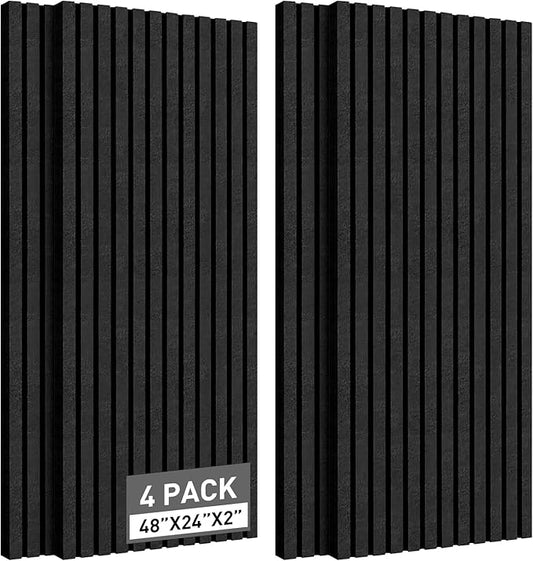4 Pack Acoustic Foam Panels, Sound Absorbing Panels, Sound Insulation by Unknown